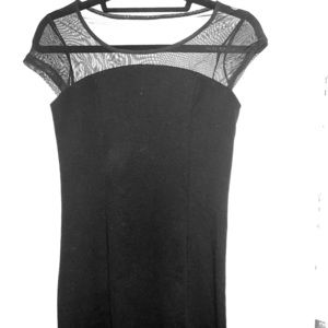 Black mesh dress